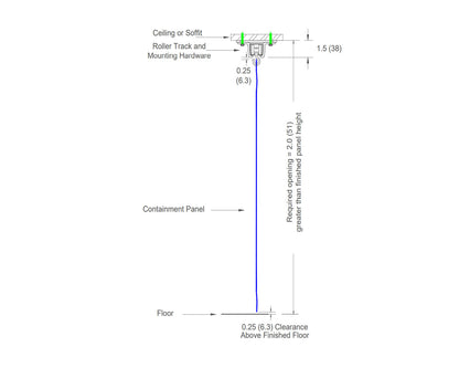 SLC L-Shape with Corner, Ceiling and Wall Mount