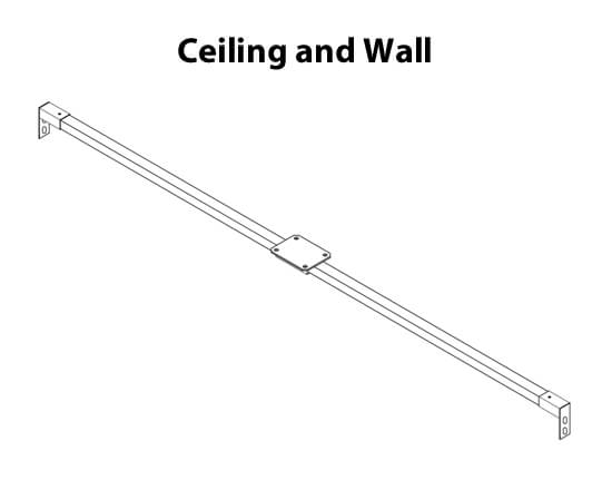 SLC Straight, Ceiling and Wall Mount